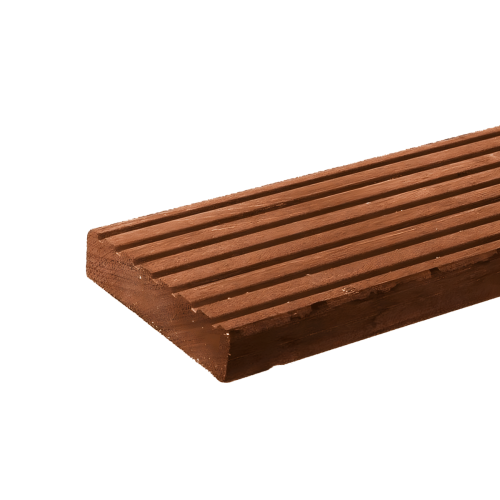 Plank 28 x 145 mm, Hardhout, per m1 Hardhout Okan