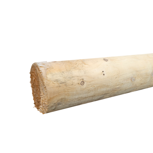 Blanke Ronde Paal Ø10 cm – Lengte 2,50 m | Prolock® Sigma Beschoeiing