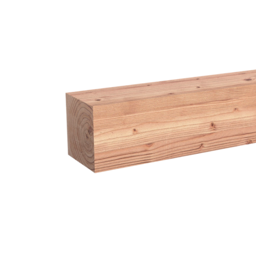 Paal Geschaafd 120 x 120 mm 5,00 mtr Lariks / Douglas