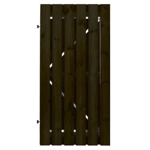 Tuindeur Stalen frame 100 x 190cm Zwart gespoten