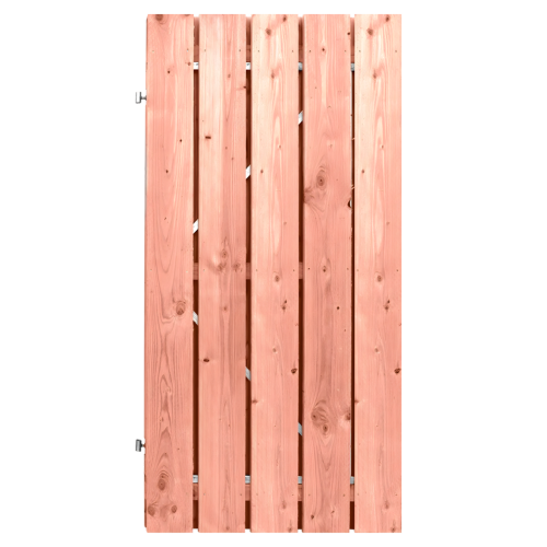 Tuindeur Stalen frame 120 x 190cm, plank 16 x 140 mm Lariks / Douglas