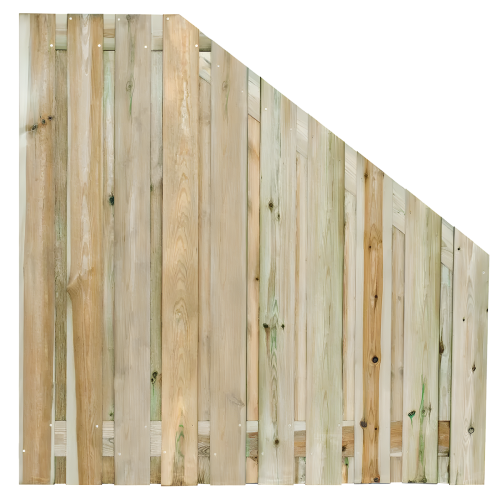 Tuinscherm 21 planks  90/180 x 180cm Verloopscherm Geïmpregneerd