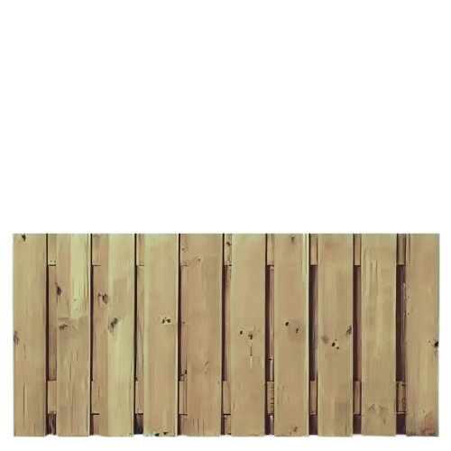 Tuinscherm 21 planks  90 x 180cm Geïmpregneerd