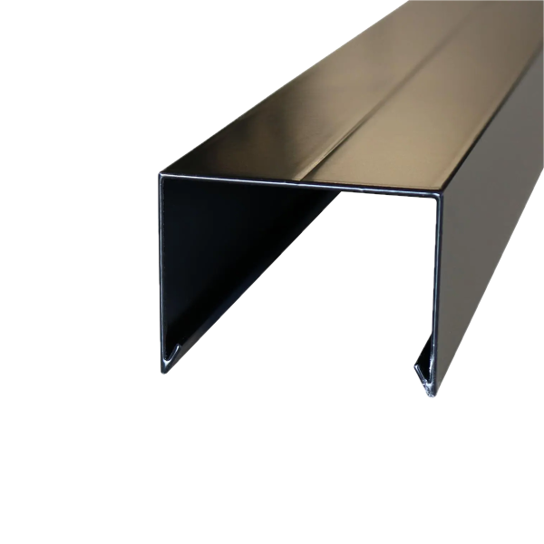 Afdekkap zwart Alu, 45 x 61 mm -sponning 51 mm