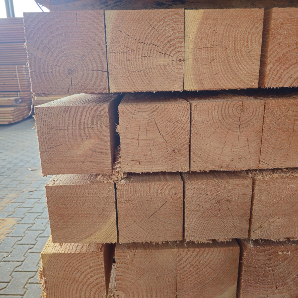 Paal Fijnbezaagd 150 x 150 mm 2,50 mtr Lariks / Douglas