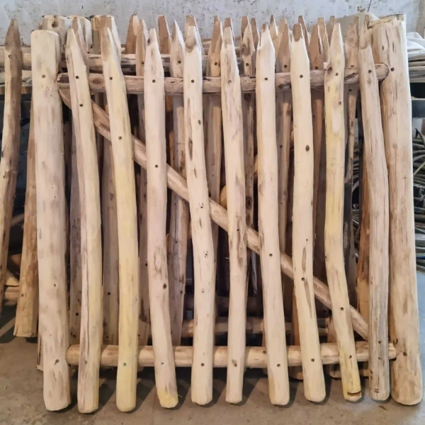 Poort schapenhek 100 x 80cm Kastanje/Robinia