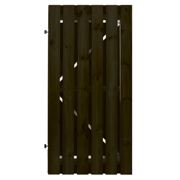 Tuindeur Stalen frame 100 x 190cm Zwart gespoten